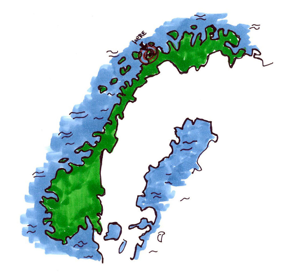 Mappa - Caccia all'Aurora Boreale in Norvegia