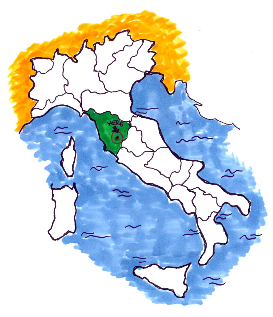 Mappa Italia regione Toscana