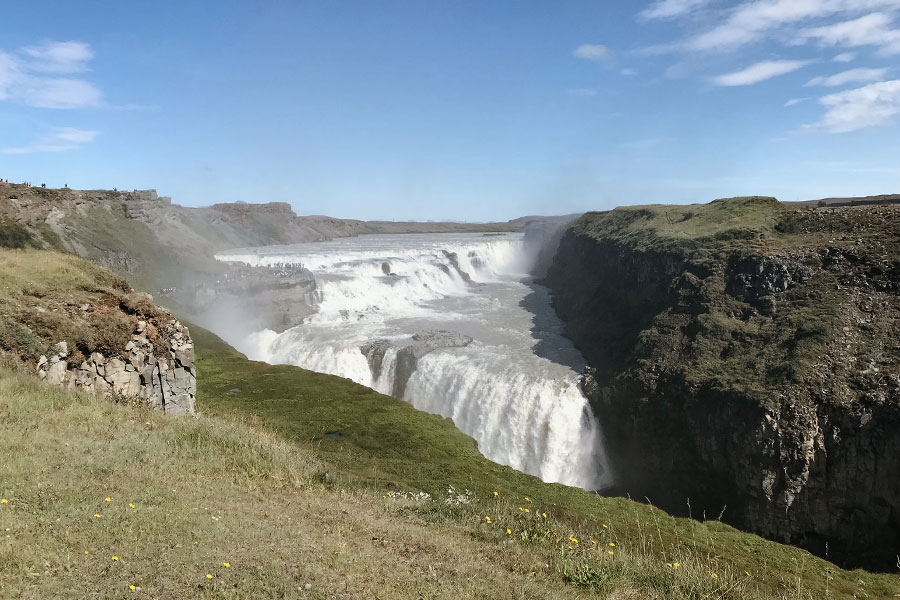 la Cascata Gullfoss