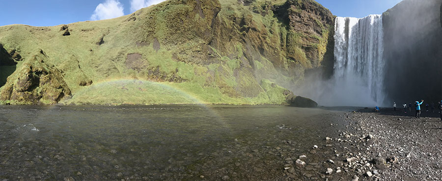 la cascata Skógafoss